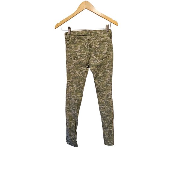 Rag &‎ Bone Skinny Jeans 26 Green Camo Camouflage Made in USA - Picture 2 of 4